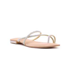 Sandales à talons dorées FN0665 Chappal élégant et fantaisie - Product Image 2