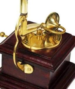 Adiba Home Decor Handmade Dummy Brass Gramophone <b>Trumpet</b> Showpiece - Product Image 5