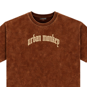 Camisetas de Hombre de Algodón 100% Lavado, Color Marrón Chocolate, Estilo Vintage, Ropa Casual Urbana, Suave y Transpirable para Uso Diario - Product Image 5