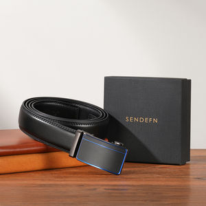 Cinturón Casual para Hombre - GENTS GARB Nuevo Estilo Moderno de Cuero con Hebilla de Aleación de Bloqueo Automático Duradero - Product Image 2