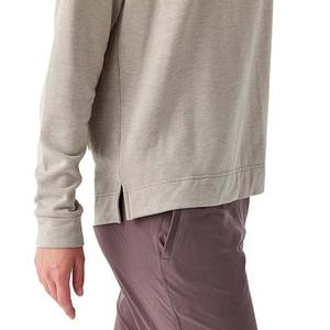 Sudaderas de algodón liso de gran tamaño para mujer, sudadera de lana con hombros caídos, sudaderas transpirables de talla grande para mujer, sudaderas con capucha de 320g - Product Image 4