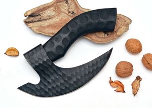 Cortador de pizza con hacha negra hecho a mano, herramientas para servir comida para el hogar, restaurante, utensilios de cocina y utensilios para hornear, el mejor cortador de masa de pizza - Product Image 2