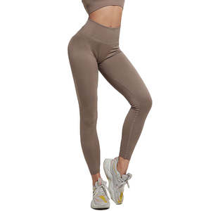 Leggings thermiques épais taille haute pour femmes avec poches Leggings de yoga doublés de polaire d'hiver en polyester chaud - Product Image 5
