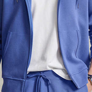 Sudadera con Capucha y Cremallera de Algodón para Hombre, Estilo Casual Urbano, Calidad Premium, Felpa Gruesa, Venta al Por Mayor OEM - Product Image 5