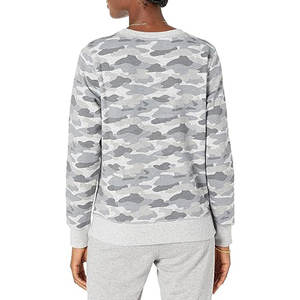 Sweatshirts en coton décontractés pour femmes avec pull respirant à manches longues doublées pour vêtements d'hiver - Product Image 2