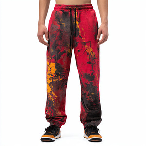 Pantalons de survêtement surdimensionnés pour hommes, imprimés par sublimation, pantalon ample d'hiver, pyjama, pantalon de survêtement à jambes larges sublimé pour hommes - Product Image 2