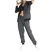 Conjunto Deportivo de 2 Piezas para Mujer, de la Mejor Calidad, Corte Regular, Top Corto y Pantalones Largos, con Estampado de Personajes, Ecológico y Transpirable