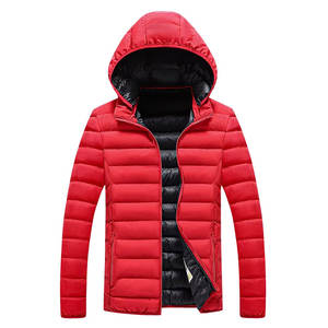 Parka d'hiver en coton épais personnalisée avec fermeture à glissière Veste bouffante pour hommes et femmes Logo imprimé Bulle Design Plus Size Available - Product Image 2
