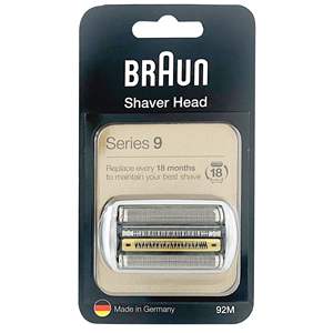 Cabezal de Repuesto para Afeitadora Eléctrica Plateada, Resistente al Agua IPX7, para Cara y Barba, Tipo Rotatorio, Lavable - Product Image 1