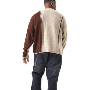 Suéter de Cuello Alto Informal de Color Sólido para Hombre, de Manga Larga, Talla Grande, con Logotipo Frontal, Antibolitas, Lana Gruesa y Cachemira - Product Image 2