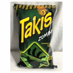 Takis Zombie Fried Hard Boîte de 9.9 oz Taille partagée Tortilla chips roulées Habanero & Concombre - Product Image 3