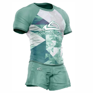 Venta al por mayor equipo universitario adulto transpirable color bloqueado media manga ropa deportiva Rugby uniforme 100% poliéster - Product Image 1