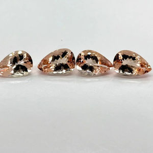 Piedras Preciosas Sueltas de Morganita Pera Facetada de 11x15 mm, 100% Naturales, de Alta Calidad, para Joyería, 50 Quilates MOQ, Gemas de Jaipur - Product Image 1