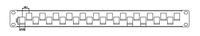Panel Patch 1U 24-Port Kosong Tanpa Pelindung Tipe Staggered