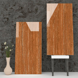 Finition brillante Aspect de marbre naturel Parking carreaux de sol en porcelaine Fabrication en Inde pour la grande villa de luxe. - Product Image 1