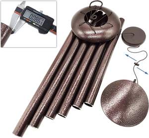 Campanas de viento grandes de bronce de aluminio de 48 "para Navidad-Tono profundo Diseño contemporáneo Simpatía Memorial Campanas de viento al aire libre para pérdida - Product Image 6