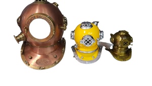 Artisanat en métal jaune casque de plongée nautique personnalisé Titanic navire casque cadeaux idées vente chaude casques de plongée maritime en gros - Product Image 5