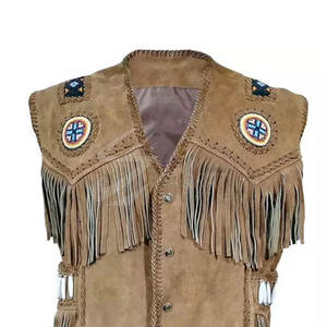 2025 último diseño transpirable Chaleco de cuero de vaquero buena calidad personalizado más vendido Chaleco de invierno al por mayor - Product Image 4