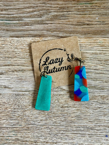 Pendientes Largos y Colgantes de Resina Epoxi Hechos a Mano, Ecológicos, de Alta Calidad y Ligeros para Bodas - Product Image 2