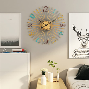 Relojes de pared de metal vibrantes a granel, diseños decorativos coloridos al por mayor, para el hogar Decoración elegante, detalles modernos para oficinas y hoteles. - Product Image 1
