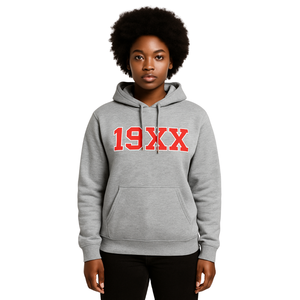 Año de Fundación DST Delta Heather Grey Pullover Sudadera con capucha Mezcla de algodón Premium Hermandad de mujeres griega Ropa Divine Nine HBCU Ropa - Product Image 1