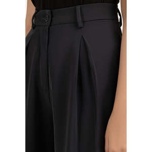 Pantalones Anchos de Cintura Alta en Crepé, Corte Regular con Función Antiarrugas-WM-TRC-WS25-302 - Product Image 4