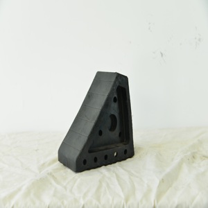 Cale de roue, équipement de stationnement, sécurité industrielle, barrière routière, fond vide en caoutchouc, fournisseur en gros - Product Image 5