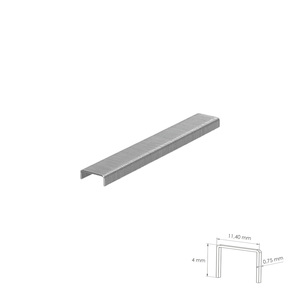 Grapas No. 3 Altezza 4 mm. (1.000 unità) - Product Image 2