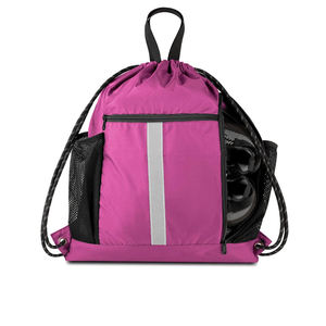 Sac à cordon en tissu polyester imprimé sur mesure à prix de gros sac à cordon léger de haute qualité à vendre - Product Image 3