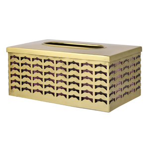 Servilletero de Metal hecho a mano de alta calidad, elegante contenedor de pañuelos clásico indio, hogar, oficina, restaurantes decorativos de lujo - Product Image 6