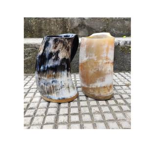 Taza de cuerno de vino de estilo vikingo de alta calidad, cuerno de búfalo tallado único, diseño náutico, decoración del hogar pulida, artesanías naturales - Product Image 6