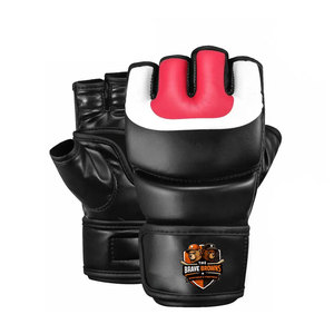 Guantes Profesionales de Piel para Entrenamiento de MMA, Unisex, con Diseño de Dedos Abiertos, Ligeros, Costuras Resistentes para Uso Prolongado - Product Image 3