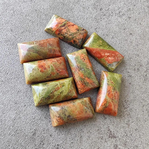 หินอัญมณีสีแดงสีเขียวขัดเงาทรงสี่เหลี่ยมผืนผ้าขนาดใหญ่ทำจากหินธรรมชาติเกรด AAA - Product Image 4