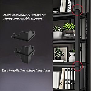 24 Pcs Post Inserts Connecteurs Rack De Rangement Muscle Rack Rayonnage PP Plastique Moulé Par Injection Support Robuste - Product Image 4