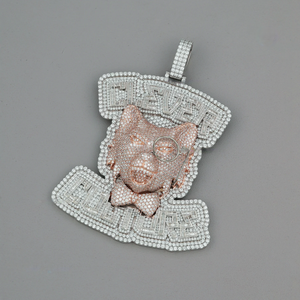 Iced Out Moissanite Diamond Pendant & Charms para hombres Joyería de moda Custom Hip Hop Pendant 925 Sterling Silver - Product Image 3