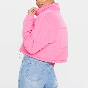 Chaqueta con cremallera completa para mujer de alta calidad, ligera, último estilo, venta al por mayor, chaqueta vaquera de moda para mujer, Top corto transpirable - Product Image 2