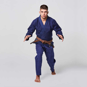 ชุดกิโมโนผ้าฝ้าย BJJ JJ GI ชุดยูโดผ้าคอตตอนทอสองชั้นเครื่องแบบยูโด - Product Image 5