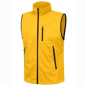 Fashionable Woolen Casual Winter <b>Vest</b> Resistant Warmer Sleeveless Padded Lightweight <b>Men's</b> Outerwear Jacket - Product Image 3