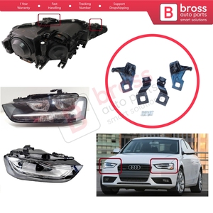 Soporte de Reparación para Faros Delanteros BHL538+BHL539, Juego de Soportes Izquierdo y Derecho para A4 RS4 8K2 B8.5 A5 S5 RS5 B8.5 8T0998121B 8T0998 - Product Image 5
