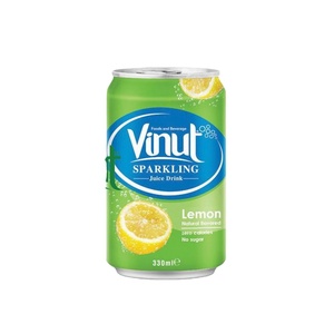 Meilleure vente 330ml VINUT eau pétillante en conserve jus de citron boisson Nature's Best fabriqué et fourni par le Vietnam - Product Image 1