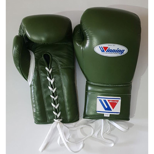 Gants de boxe gagnants en cuir de vachette véritable professionnel à lacets gants de sparring de kickboxing gagnants adultes - Product Image 4