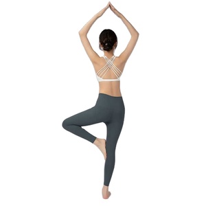 Collants de sport sur mesure pantalons de compression extensibles leggings de gymnastique entraînement solide taille haute Scrunch bout à bout Leggings de yoga pour femmes - Product Image 3