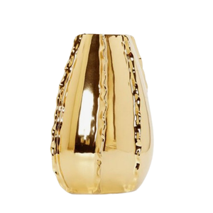 Décoration intérieure et intérieur Vase à fleurs fait à la main Pot de fleurs de table de designer attrayant Poli en or Hôtels et restaurants - Product Image 6