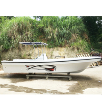 Vente en gros Bateau en fibre de verre Port de pêche en mer Fishman Hors-bord Loisirs Amusement Pontoon Bas Prix Nouveau Comprend BBQ Container