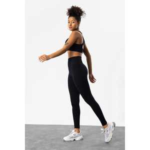 <b>Black</b> <b>Seamless</b> Sports <b>Leggings</b> with High Waist Casual Style - Product Image 2