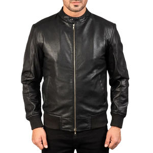Chaqueta de Cuero para Hombre, Estilo Motero, Piel de Cordero Genuina, Precio de Mayoreo, Chaquetas de Moda 2026 - Product Image 4