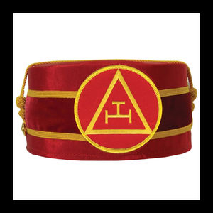 33rd Degree AASR Scottish Rite Purple <b>hat</b> Bullion Hand Embroidery Masonic Crown Hand Embroidered Masonic <b>Hats</b> - Product Image 2