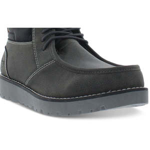 Stivali Chukka Vintage da Uomo in Ecopelle Impermeabili con Fodera in Vera Pelle Stile Casual Nero per l'Inverno Taglia 13M - Product Image 3