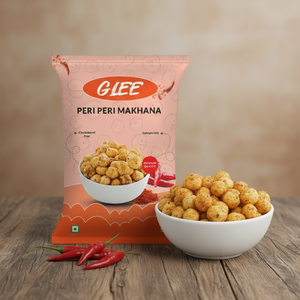 Glee Impex Premium, Bocadillos de Makhana Fox Nuts con Sabor Picante Peri-Peri, 50g, Bajos en Grasa, Sin Gluten, Altos en Proteínas, Fibra y Nitrogénos - Product Image 2
