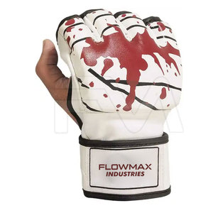 Guantes de MMA de Cuero Genuino con Logotipo Personalizado, Guantes de MMA Juveniles Estampados, Guantes de MMA de Medio Dedo - Product Image 5